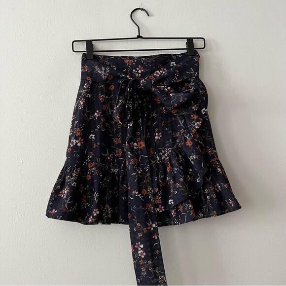Revolve Tularosa Maida Ruffle Skirt in Burlingame Floral - Picture 2 of 7